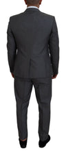 Load image into Gallery viewer, Dolce &amp; Gabbana Sleek Silver Martini Slim Fit Three-Piece Suit
