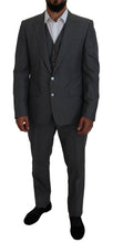 Load image into Gallery viewer, Dolce &amp; Gabbana Sleek Silver Martini Slim Fit Three-Piece Suit
