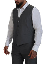 Load image into Gallery viewer, Dolce &amp; Gabbana Sleek Silver Martini Slim Fit Three-Piece Suit
