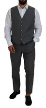 Load image into Gallery viewer, Dolce &amp; Gabbana Sleek Silver Martini Slim Fit Three-Piece Suit
