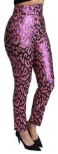 Load image into Gallery viewer, Dolce &amp; Gabbana Multicolor Patterned Cropped High Waist Pants
