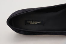 Load image into Gallery viewer, Dolce &amp; Gabbana Elegant Black Silk-Blend Loafers
