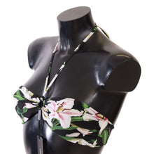 Load image into Gallery viewer, Dolce &amp; Gabbana Exquisite Floral Print Bikini Top
