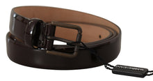 Load image into Gallery viewer, Dolce &amp; Gabbana Elegant Black Leather Logo Buckle Belt
