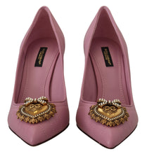 Load image into Gallery viewer, Dolce &amp; Gabbana Devotion Leather Heels in Pink
