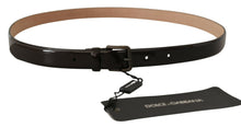 Load image into Gallery viewer, Dolce &amp; Gabbana Elegant Black Leather Logo Buckle Belt
