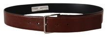 Load image into Gallery viewer, Dolce &amp; Gabbana Elegant Leather Belt with Engraved Buckle
