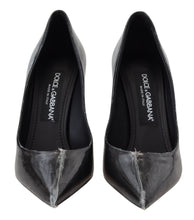 Load image into Gallery viewer, Dolce &amp; Gabbana Elegant Black Gold Detail Heels Pumps
