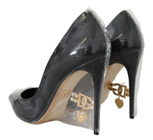 Load image into Gallery viewer, Dolce &amp; Gabbana Elegant Black Gold Detail Heels Pumps
