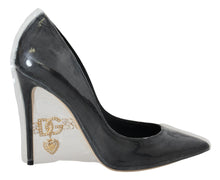 Load image into Gallery viewer, Dolce &amp; Gabbana Elegant Black Gold Detail Heels Pumps
