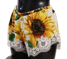 Load image into Gallery viewer, Dolce &amp; Gabbana Sunflower Lace Lingerie Shorts - Silk Blend
