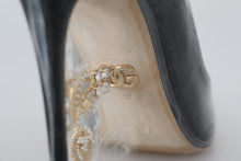 Load image into Gallery viewer, Dolce &amp; Gabbana Elegant Black Gold Detail Heels Pumps
