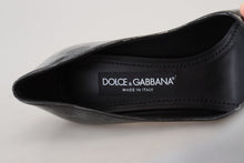 Load image into Gallery viewer, Dolce &amp; Gabbana Elegant Black Gold Detail Heels Pumps
