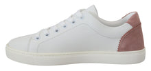 Load image into Gallery viewer, Dolce &amp; Gabbana Chic White Pink Leather Low-Top Sneakers
