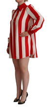 Load image into Gallery viewer, Dolce &amp; Gabbana Elegant Striped Shirt Mini Dress
