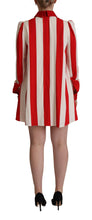Load image into Gallery viewer, Dolce &amp; Gabbana Elegant Striped Shirt Mini Dress
