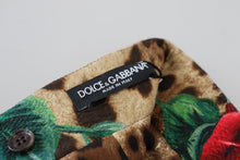 Load image into Gallery viewer, Dolce &amp; Gabbana Elegant Leopard Rose Print Mini Skirt
