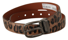 Load image into Gallery viewer, Dolce &amp; Gabbana Elegant Engraved Leather Belt - Timeless Style
