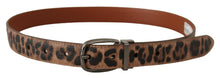 Load image into Gallery viewer, Dolce &amp; Gabbana Elegant Engraved Leather Belt - Timeless Style
