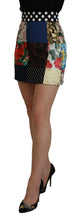 Load image into Gallery viewer, Dolce &amp; Gabbana Chic Multicolor Patchwork Mini Skirt
