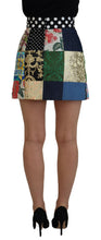 Load image into Gallery viewer, Dolce &amp; Gabbana Chic Multicolor Patchwork Mini Skirt
