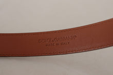 Load image into Gallery viewer, Dolce &amp; Gabbana Elegant Engraved Leather Belt - Timeless Style
