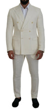 Load image into Gallery viewer, Dolce &amp; Gabbana Elegant Off White Silk-Blend Suit
