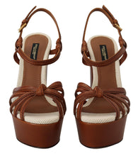 Load image into Gallery viewer, Dolce &amp; Gabbana Elevate Your Style with Chic Leather Platform Sandals
