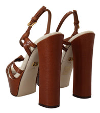 Load image into Gallery viewer, Dolce &amp; Gabbana Elevate Your Style with Chic Leather Platform Sandals
