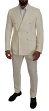 Load image into Gallery viewer, Dolce &amp; Gabbana Elegant Off White Silk-Blend Suit
