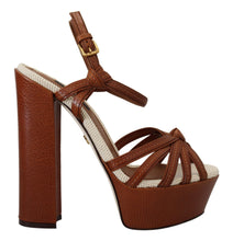 Load image into Gallery viewer, Dolce &amp; Gabbana Elevate Your Style with Chic Leather Platform Sandals
