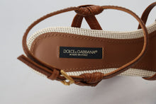 Load image into Gallery viewer, Dolce &amp; Gabbana Elevate Your Style with Chic Leather Platform Sandals
