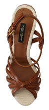 Load image into Gallery viewer, Dolce &amp; Gabbana Elevate Your Style with Chic Leather Platform Sandals
