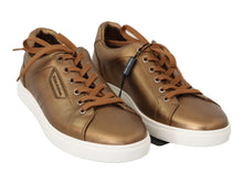 Load image into Gallery viewer, Dolce &amp; Gabbana Golden Metallic Leather Sneakers
