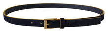 Load image into Gallery viewer, Dolce &amp; Gabbana Chic Blue Suede Logo Buckle Belt
