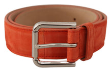 Load image into Gallery viewer, Dolce &amp; Gabbana Elegant Suede Leather Belt in Vibrant Orange
