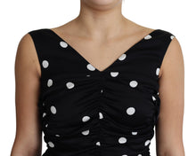 Load image into Gallery viewer, Dolce &amp; Gabbana Elegant Polka Dot Silk Charmeuse Dress

