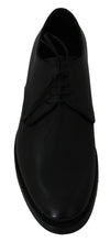 Load image into Gallery viewer, Dolce &amp; Gabbana Elegant Black Leather Derby Dress Shoes
