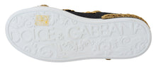 Load image into Gallery viewer, Dolce &amp; Gabbana Elegant Portofino Leather Sneakers in Black
