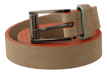 Load image into Gallery viewer, Dolce &amp; Gabbana Elegant Nude Suede Belt with Logo Buckle
