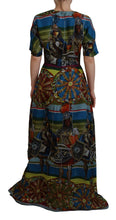 Load image into Gallery viewer, Dolce &amp; Gabbana Sicilian Elegance Long Silk Dress
