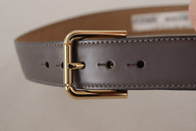 Load image into Gallery viewer, Dolce &amp; Gabbana Elegant Engraved Buckle Leather Belt
