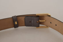 Load image into Gallery viewer, Dolce &amp; Gabbana Elegant Engraved Buckle Leather Belt
