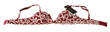 Load image into Gallery viewer, Dolce &amp; Gabbana Red White DG Print Non Wire Cotton Bra Underwear
