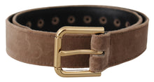 Load image into Gallery viewer, Dolce &amp; Gabbana Elegant Velvet Logo Buckle Belt
