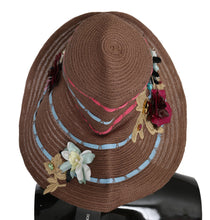 Load image into Gallery viewer, Dolce &amp; Gabbana Elegant Floppy Straw Hat with Floral Accents
