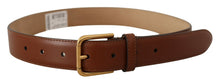 Load image into Gallery viewer, Dolce &amp; Gabbana Elegant Leather Belt with Engraved Buckle
