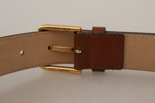 Load image into Gallery viewer, Dolce &amp; Gabbana Elegant Leather Belt with Engraved Buckle
