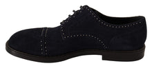 Load image into Gallery viewer, Dolce &amp; Gabbana Elegant Suede Derby Shoes with Silver Studs
