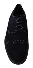 Load image into Gallery viewer, Dolce &amp; Gabbana Elegant Suede Derby Shoes with Silver Studs
